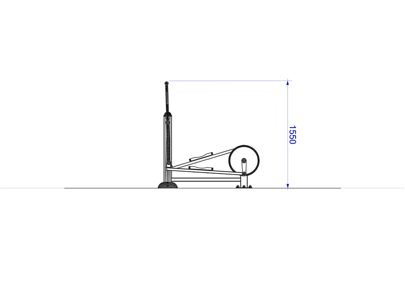Technical render of a Elliptical Cross Trainer